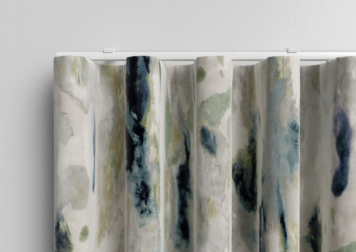 Interstellar, Teal - Made to Measure Curtains - Image 13